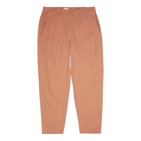 Eileen Fisher pink Cotton Hemp Stretch Tapered Pant 14 - Picture 1 of 12